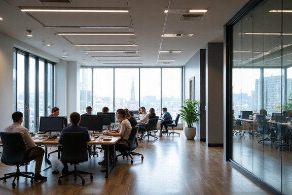 Modern law office workspace