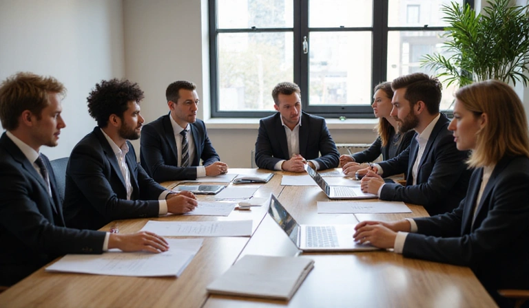 Employment law professionals in discussion