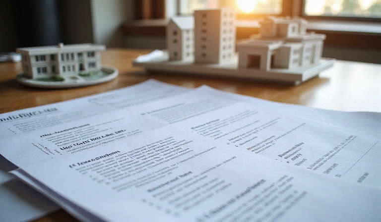 Real estate documents and property models